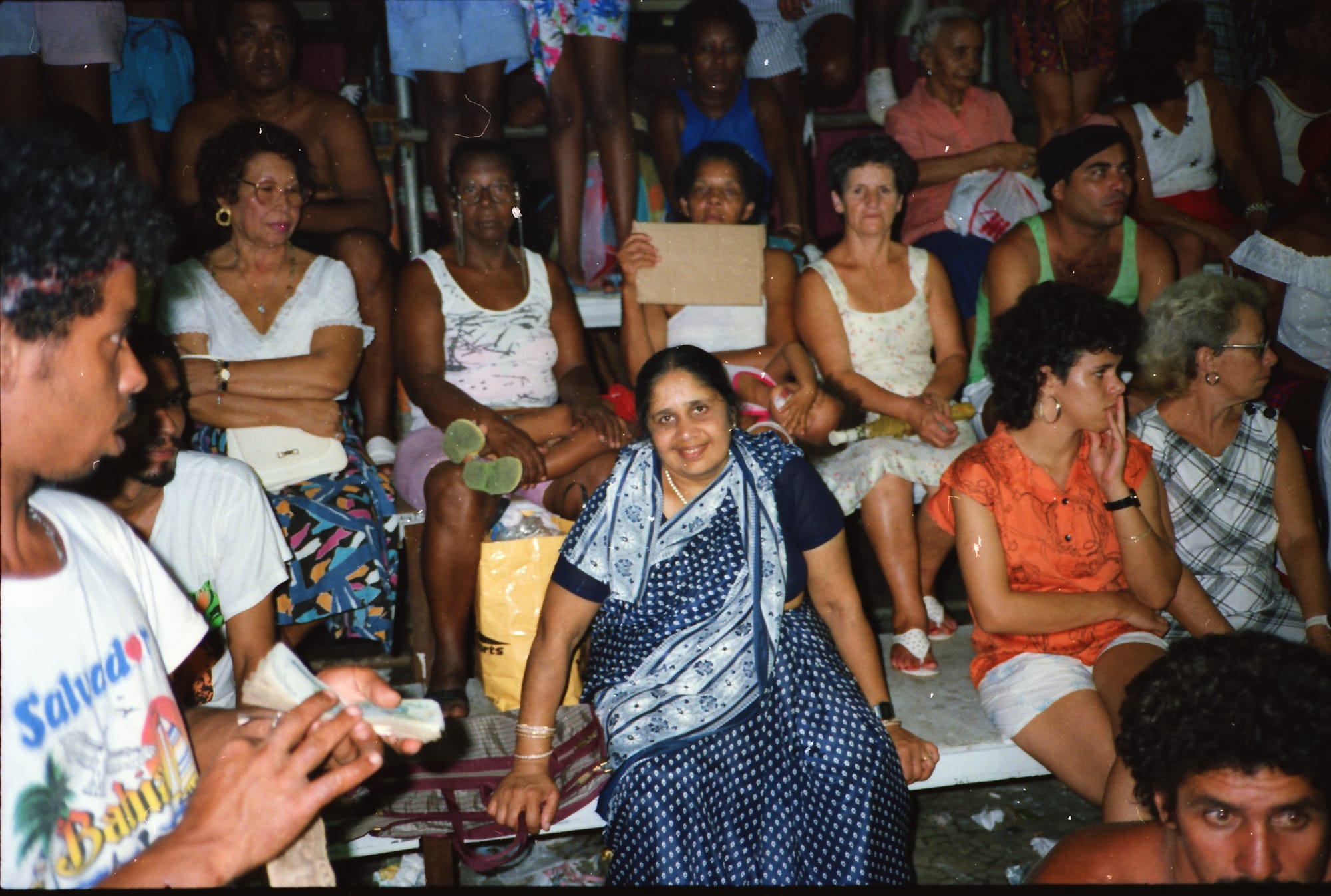 Mataji in a Brazilian crowd. The Rio carnival, Brazil