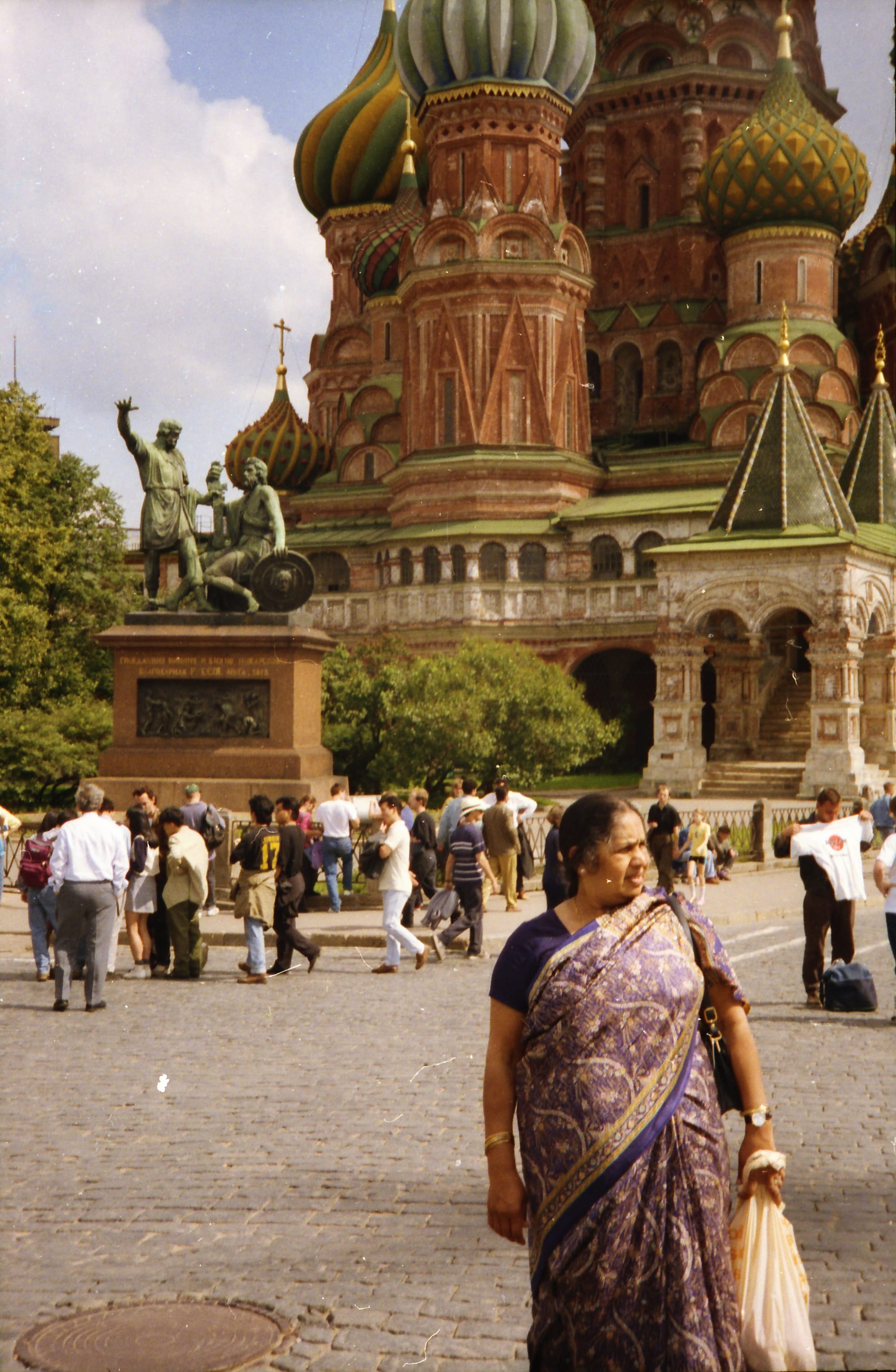 Mataji in sari. Red Square, Moscow