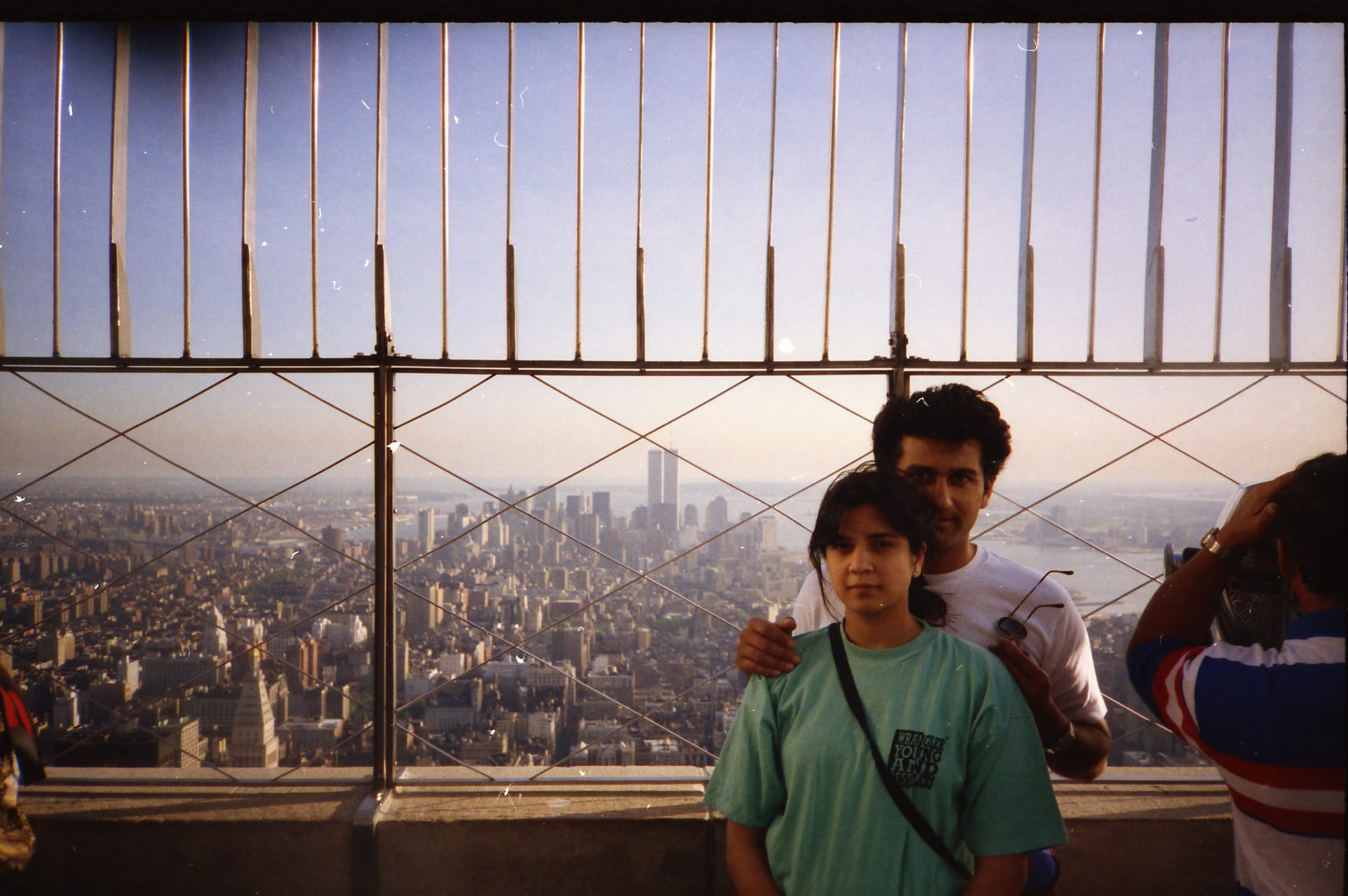 Sunil and Nina. The Empire State Building, New York