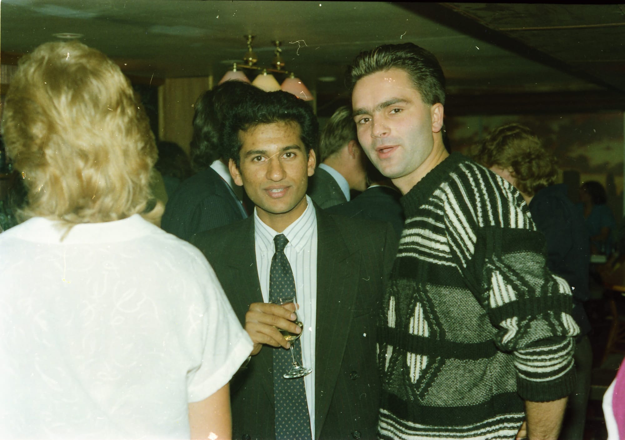 Sunil and a friend. Location unknown, a function room