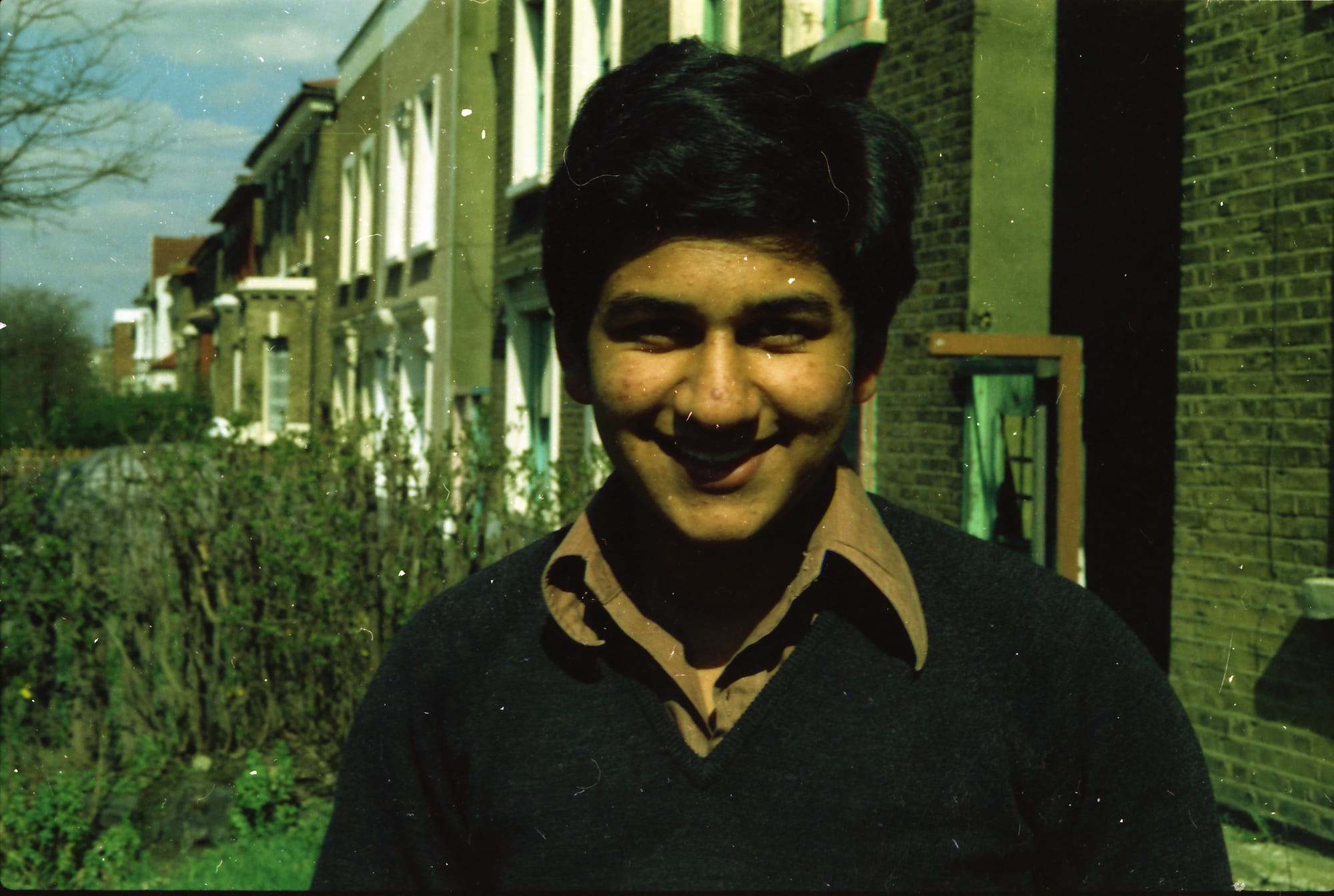 Sunil, grinning. South London